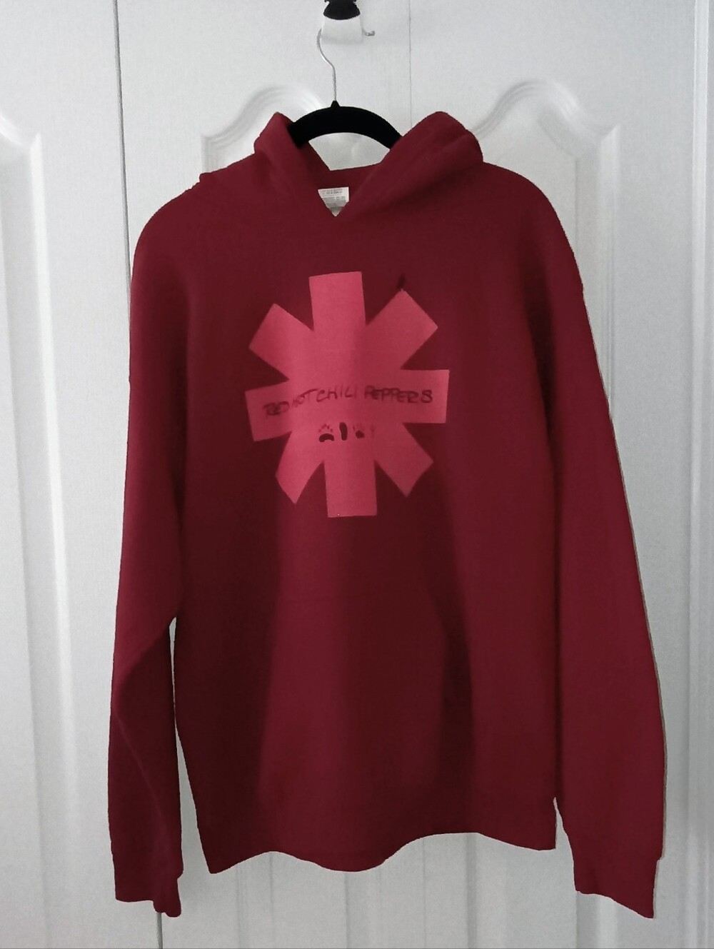 RARE Red Hot Chili Peppers The Getaway Album Red Hoodie Sweatshirt M RHCP 2016